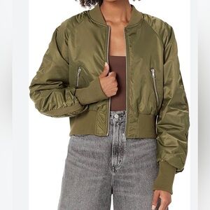 NEW HYFVE Olive Bomber Jacket